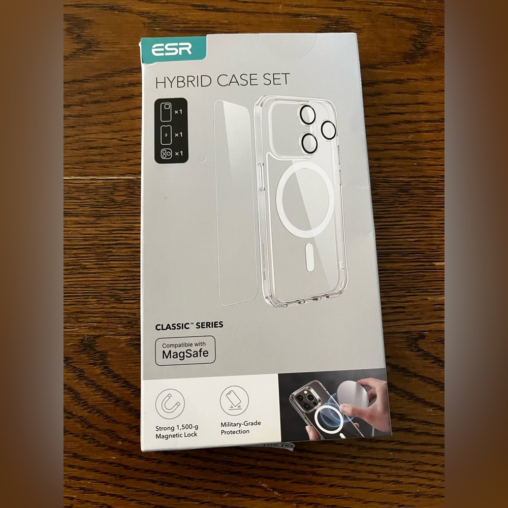 ESR Hybrid Case Set for iPhone - Clear